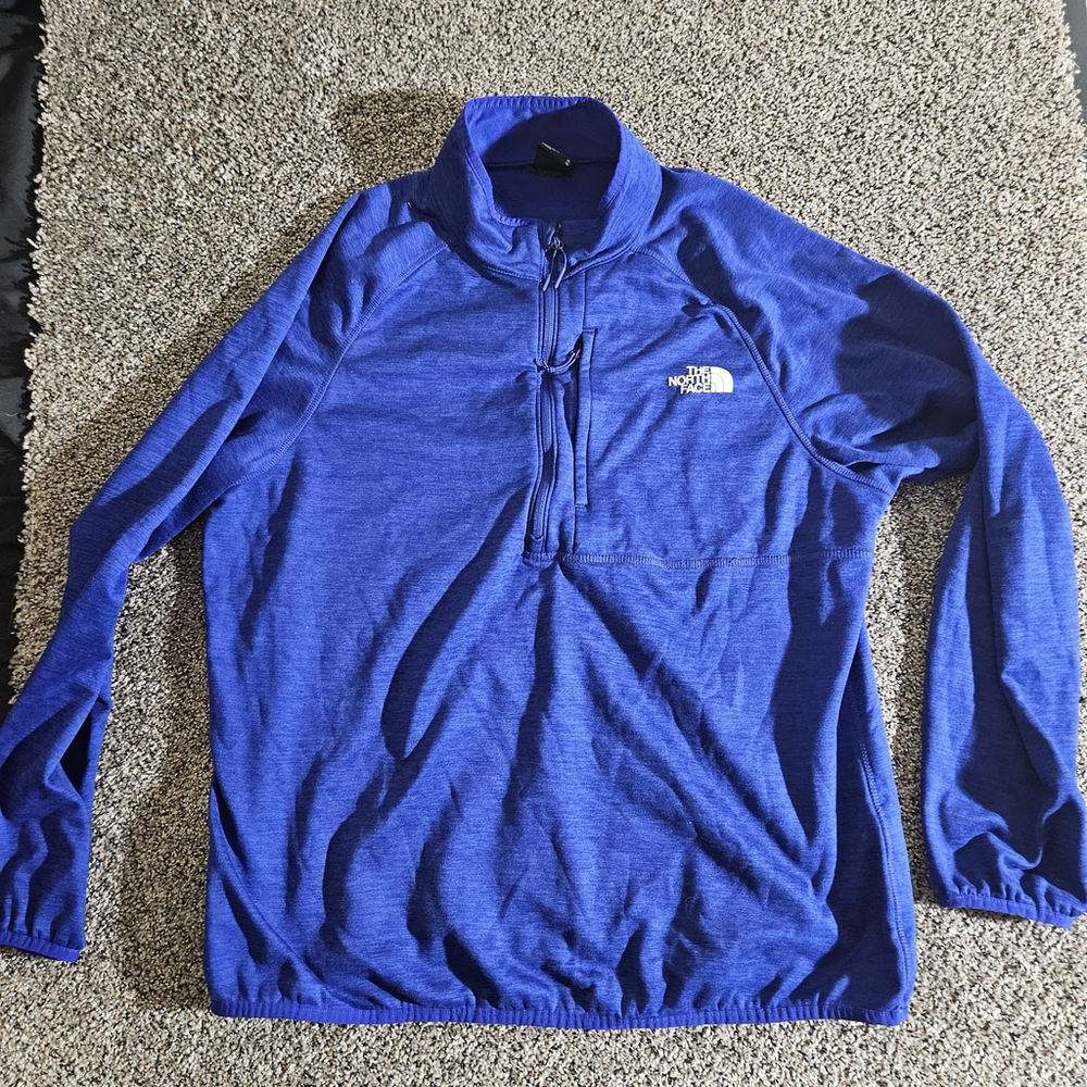 The North Face Pullover Mens Large Blue Canyonlands 1/2 Zip‎ Fleece NF0A5G9W